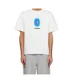 Ader Error White Blue Net Product. 51 T-shirt In White