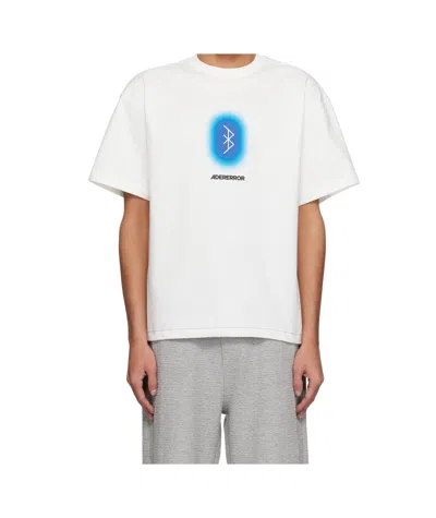 ADER ERROR WHITE BLUE NET PRODUCT. 51 T-SHIRT
