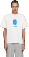 Ader Error White Blue Net Product. 51 T-shirt In Off White