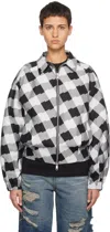 Ader Error White Check Jacket In White