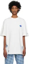 Ader Error White Cutout T-shirt In White