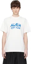 Ader Error White Edca Product. 52 T-shirt In Off White