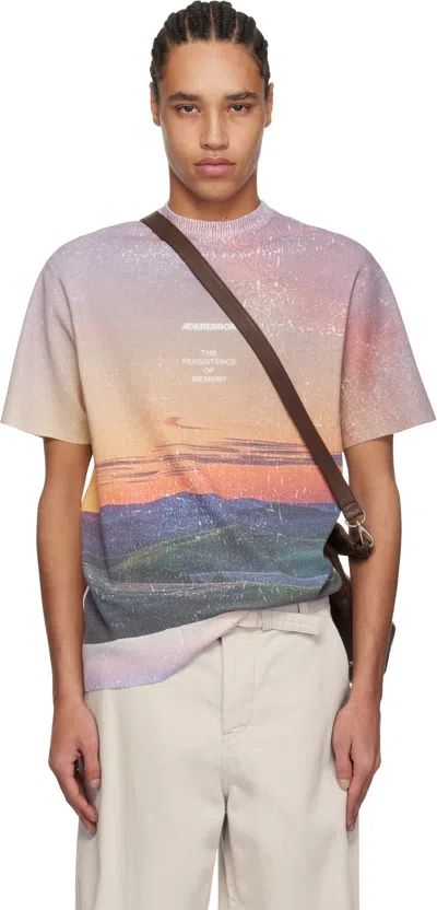 Ader Error White Half S Pull-over 0503 T-shirt In Orange