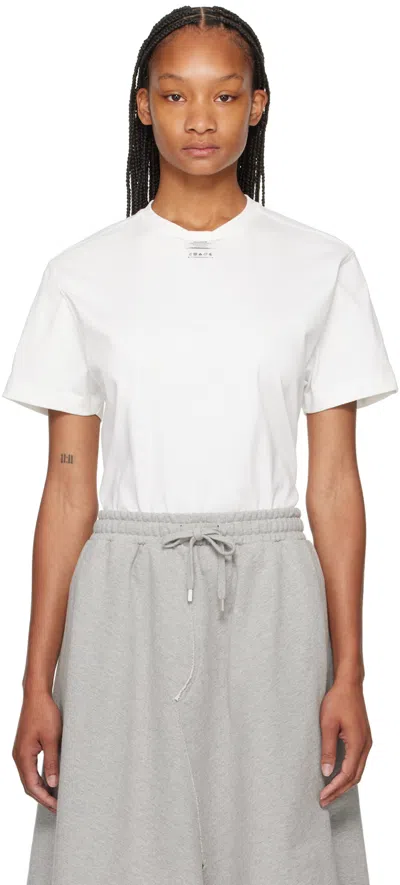 Ader Error White Langle T-shirt In Off White