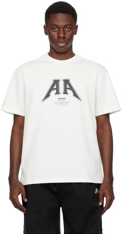 Ader Error White Nolc T-shirt In Off White