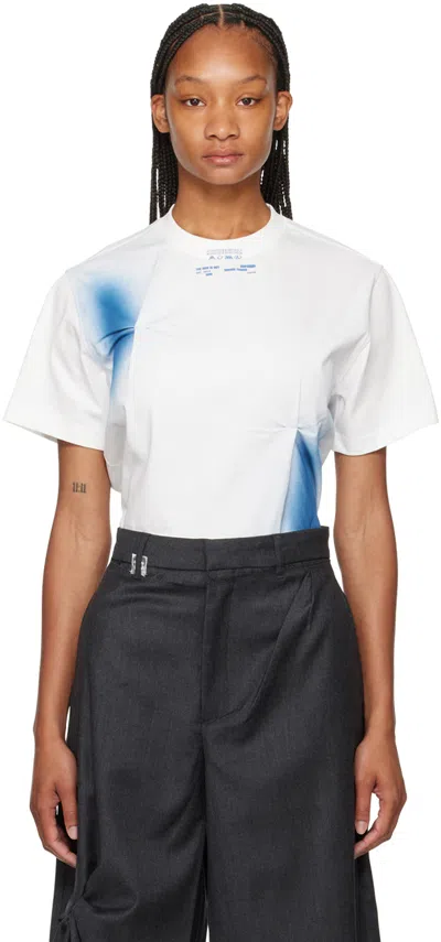 Ader Error White Nowia T-shirt In Off White