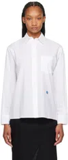 ADER ERROR WHITE SIGNIFICANT PATCH SHIRT