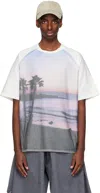 Ader Error White Printed T-shirt In Purple
