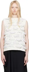 Ader Error White Product. 58 Knit Vest In White
