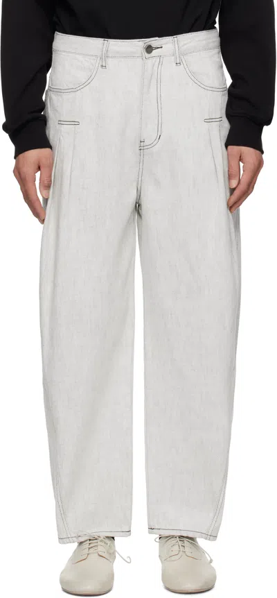 ADER ERROR WHITE PRODUCT. 75 JEANS
