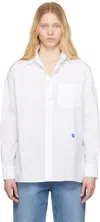 Ader Error White Sig; Bl Tag 01 Shirt In White