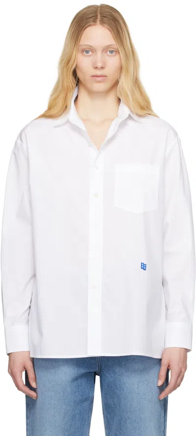 Ader Error White Sig; Bl Tag 01 Shirt