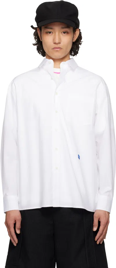 ADER ERROR WHITE SIG; TRS TAG 01 SHIRT
