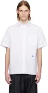 Ader Error White Sig; Trs Tag Half Sleeve 01 Shirt In White