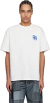 Ader Error White Significant Trs Tag 06 T-shirt In Off White