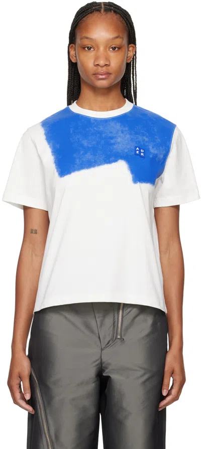 Ader Error White Trs Tag T-shirt In Off White
