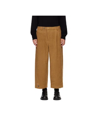 Ader Error Wide-leg Casual Pants In Brown