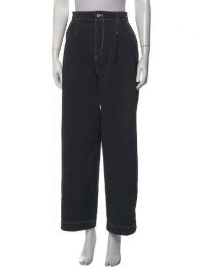 Pre-owned Ader Error Wide Leg Pants In Black