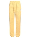 Ader Error Woman Pants Yellow Size 1 Cotton, Polyester In Yellow