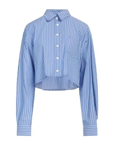 Ader Error Woman Shirt Blue Size 2 Cotton