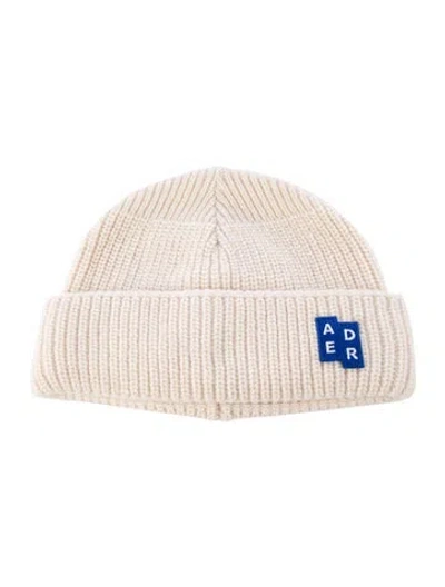 Pre-owned Ader Error Wool Beanie In Neutral