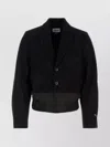 ADER ERROR WOOL BLEND JACKET WITH ELASTICATED HEM