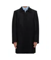 Ader Error Wool-blend Twill Coat. In Black