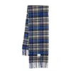 Ader Error Check-pattern Wool Scarf In Blue