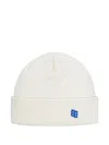 Ader Error Wool-cotton Logo-patch Beanie In White