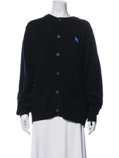Pre-owned Ader Error Wool Crew Neck Sweater In Black