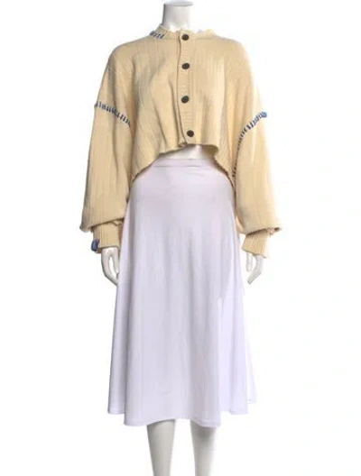 Pre-owned Ader Error Wool Crew Neck Sweater In Neutral