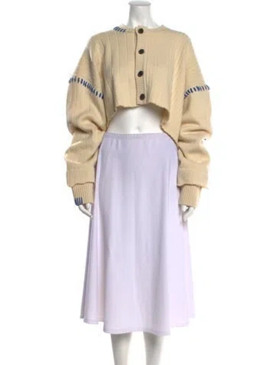 Pre-owned Ader Error Wool Crew Neck Sweater W/ Tags In Neutral