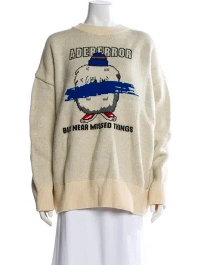 Pre-owned Ader Error Wool Graphic Print Sweater In Multi