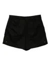 Ader Error Wool Shorts In Black