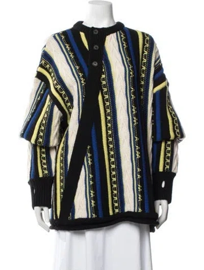Pre-owned Ader Error Wool Striped Sweater In Multicolor