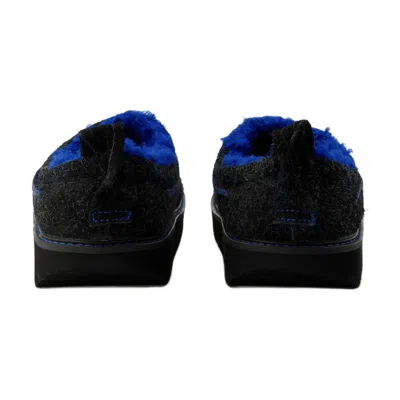 Ader Error Wool-lined Leather Slipper In Black