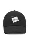 Ader Error Zigzag Embroidered-patch Baseball Cap In Black