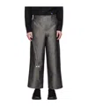 Ader Error Zip Belt Loop Casual Pants In Black