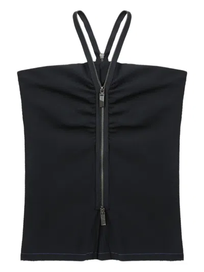 Ader Error Zip-front Halter Top