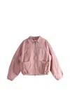 Ader Error Zip Pocket Jacket In Pink