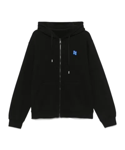 Ader Error Zip-up Hoodie In Black