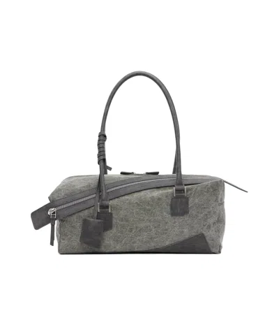 Ader Error Zipper Shoulder Bag In Taupe