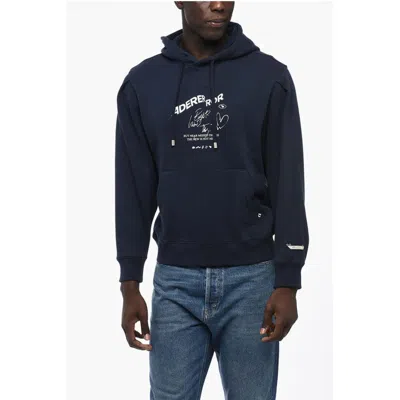 Adererror Ader Error Mark Brushed Cotton Hoodie With Embroide Men's Logo