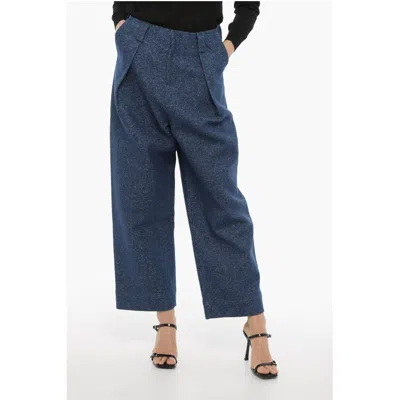 Adererror Ader Error Mark Low Waist Oversized Fit Single Pleat Women's Pants