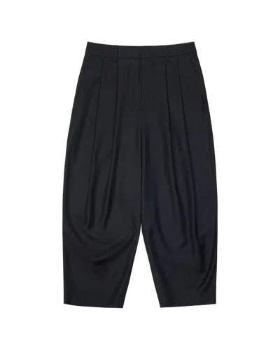 ADERERROR ANKLE-LENGTH BALLOON PANTS WITH SIGNATURE ZIGZAG STITCH