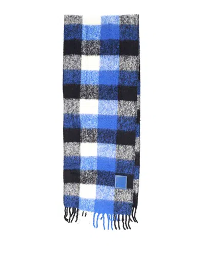 Adererror Wool Blend Scarf In Blue