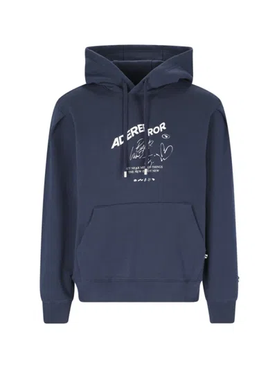 Adererror Cotton Blue Hoodie