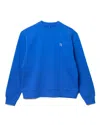 Adererror Cotton Sweatshirt With Tetris Logo Patch In Blue