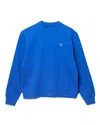 Adererror Cotton Sweatshirt With Tetris Logo Patch In Blue