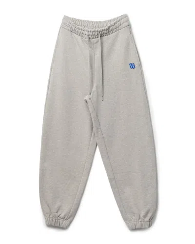 Adererror Mid-rise Grey Pants With Mini Logo